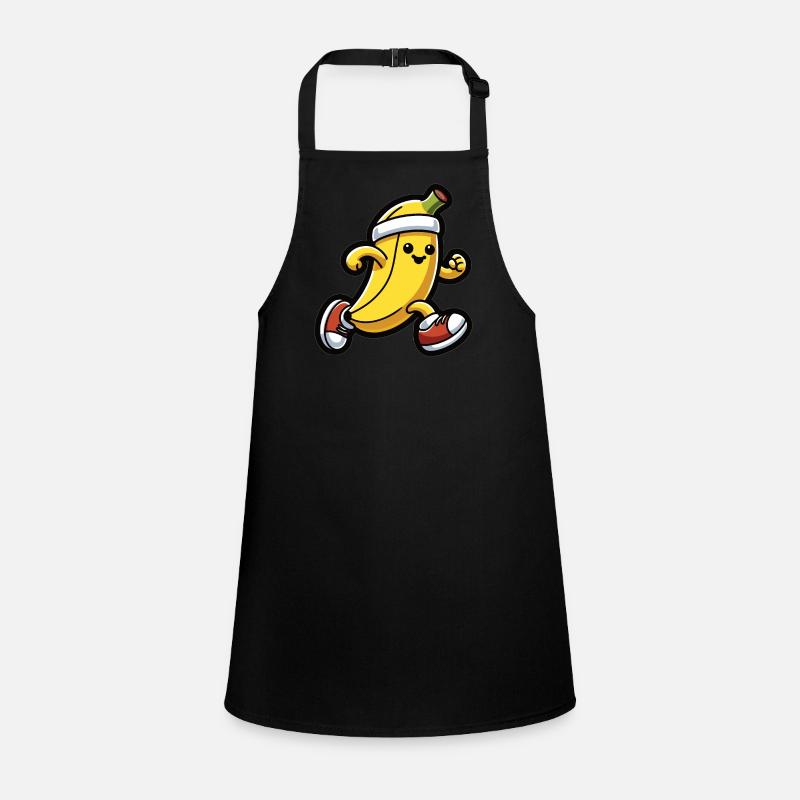 Banana at a running pace Children's Apron