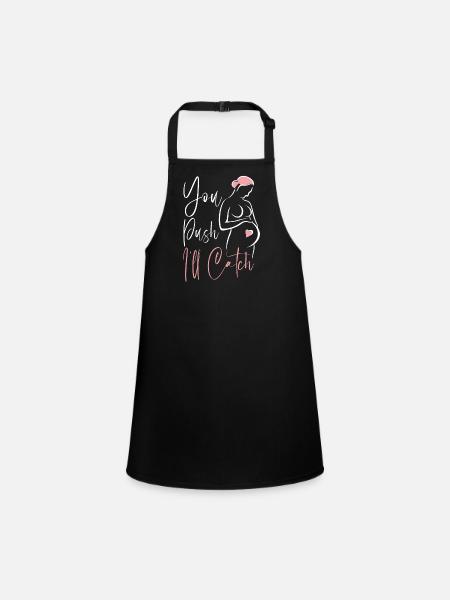 LD Labour And Delivery Nurse - Children's Apron - black - Front