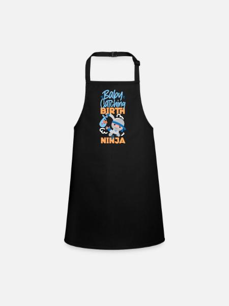 LD Labour And Delivery Nurse - Children's Apron - black - Front