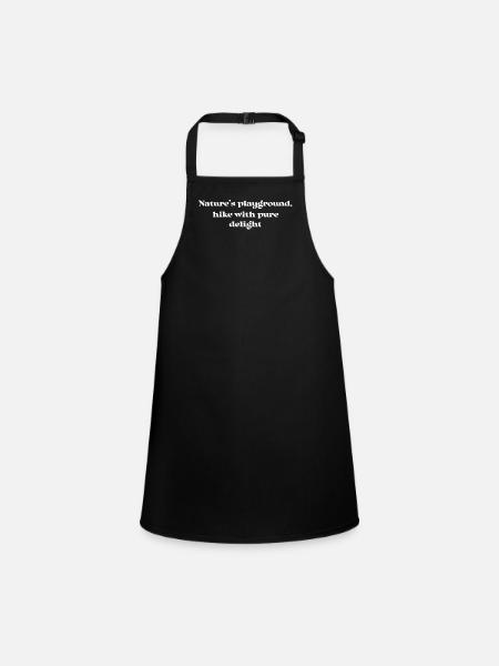 Randonnée - Terrain de jeu de la nature, randonnée avec des - Tablier Enfant - noir - Devant