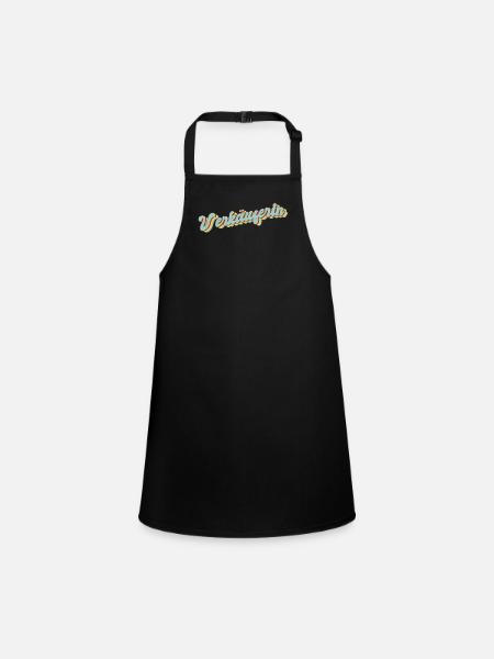 Retailer Close Gift Saleswoman - Children's Apron - black - Front