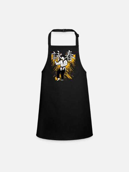 Wing Chun - Children's Apron - black - Front