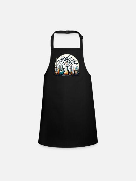 Organic Chemistry, Chemistry Students, Chemistry - Children's Apron - black - Front