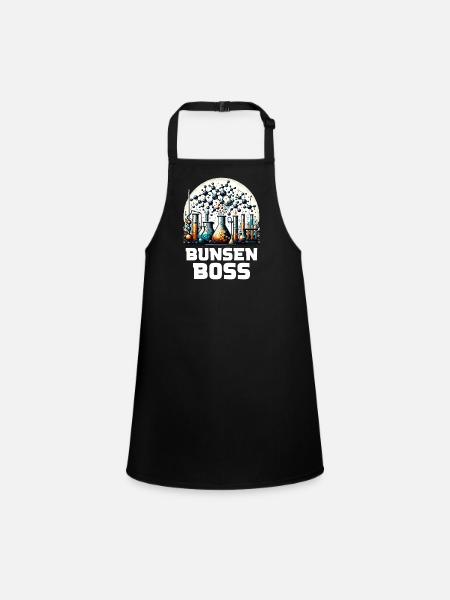 Organic Chemistry, Chemistry Students, Chemistry - Children's Apron - black - Front