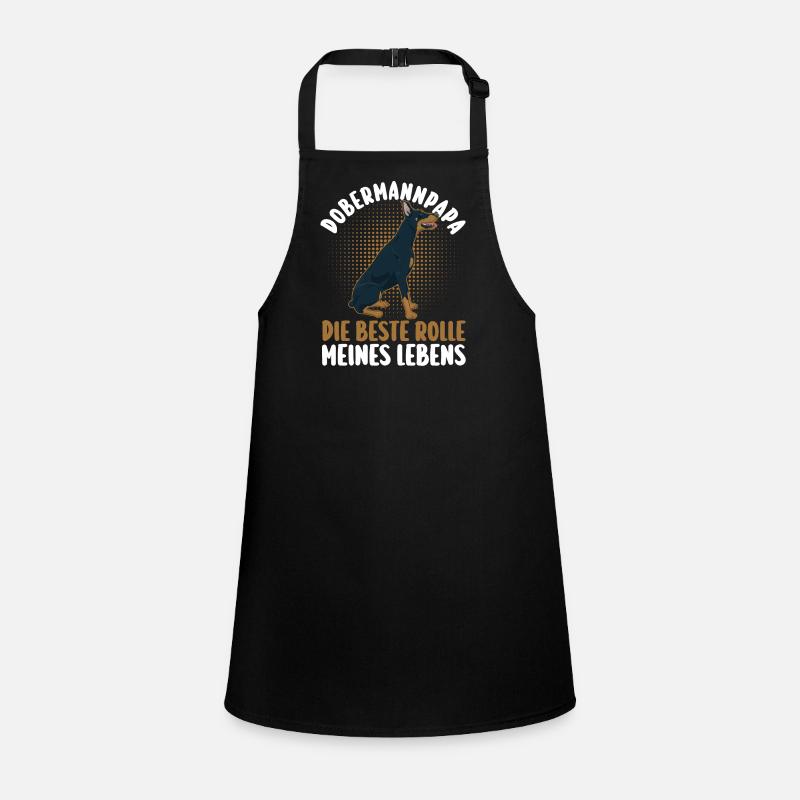 Hundepapa Dobermannpapa Herrchen Hund Dobermann Schürze für Kinder
