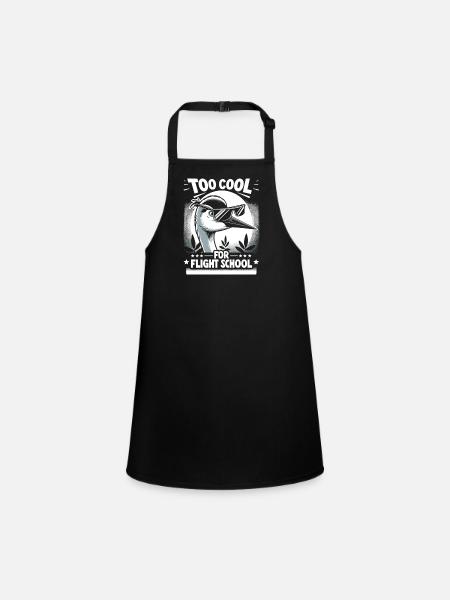 Sandhill Crane Lovers Bird Watching - Children's Apron - black - Front