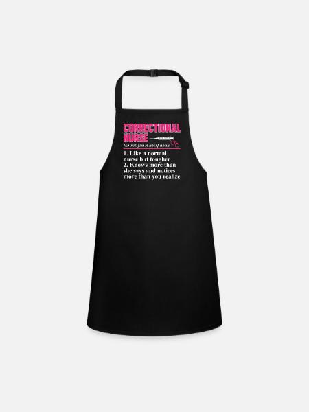 Nurse Penitentiary Prison - Children's Apron - black - Front