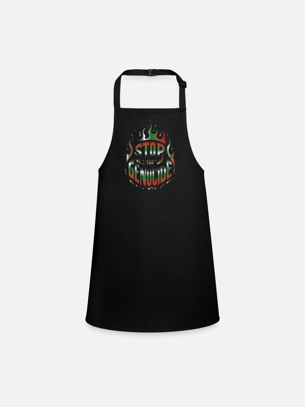 PALESTINA TSHIRT - Children's Apron - black - Front