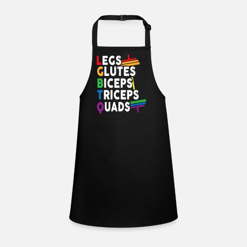 Legs Glutes Biceps Triceps Quads Children's Apron
