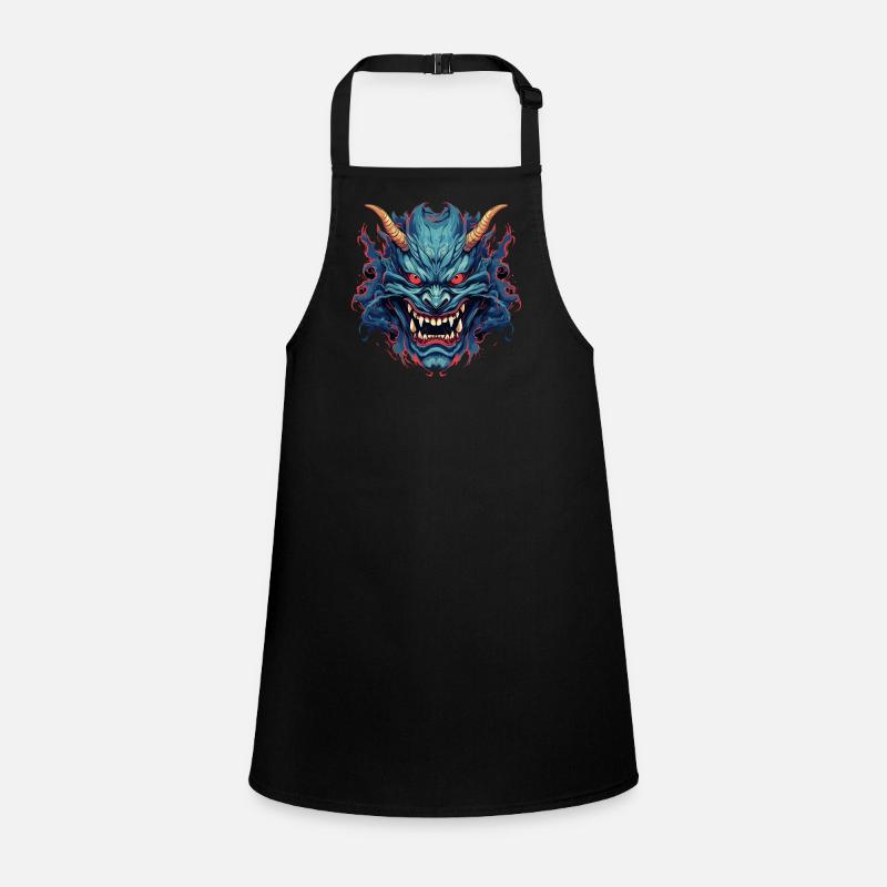 Japanese Hannya Demon Samurai Warrior Oni Mask Children's Apron