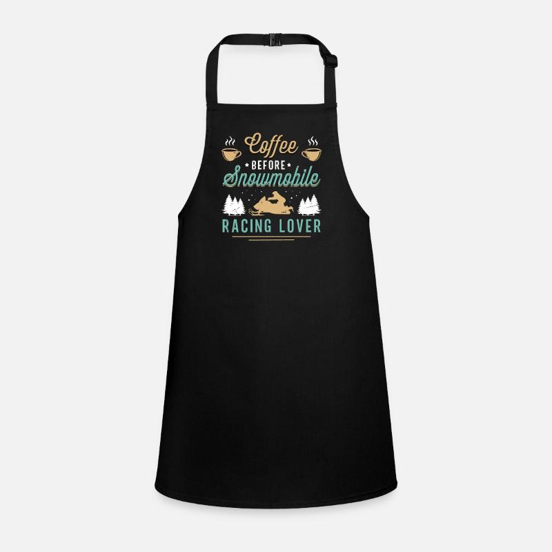 Motoneige Course Café Snowboard Amateur de café Tablier Enfant