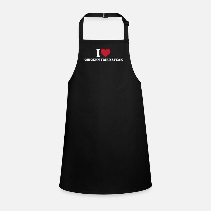 J’adore le steak frit au poulet Tablier Enfant