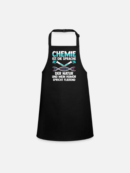 Chemist Science Physics Chemistry - Children's Apron - black - Front
