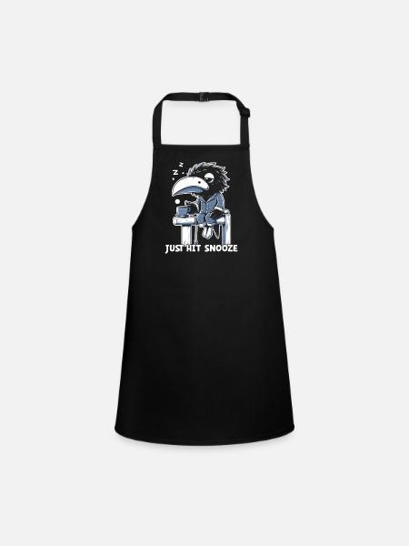 Edgar Allan Poe Fan, Classic Literature, - Children's Apron - black - Front