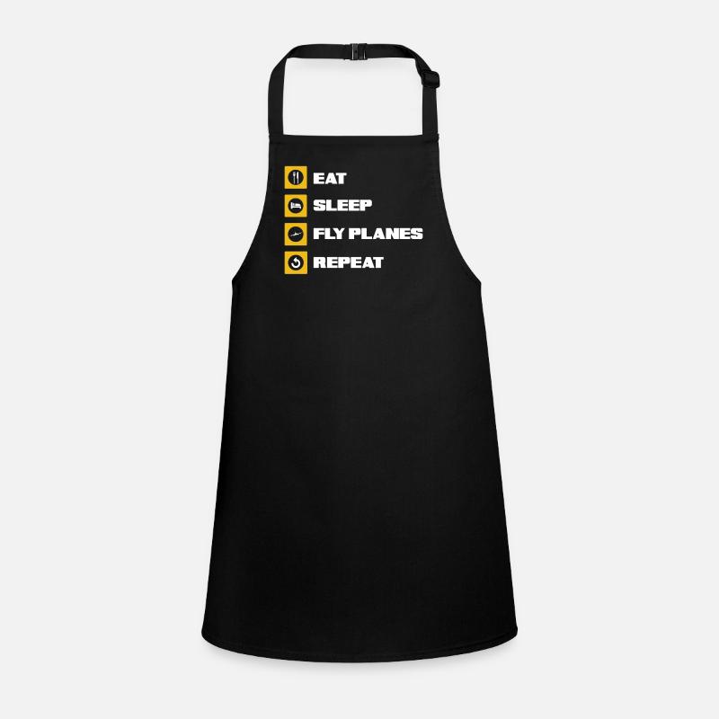 Pilot, Eating, Sleeping, Flying Children's Apron