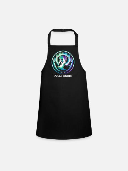 Aurora Aurora Tracker Alaska Wilderness - Children's Apron - black - Front