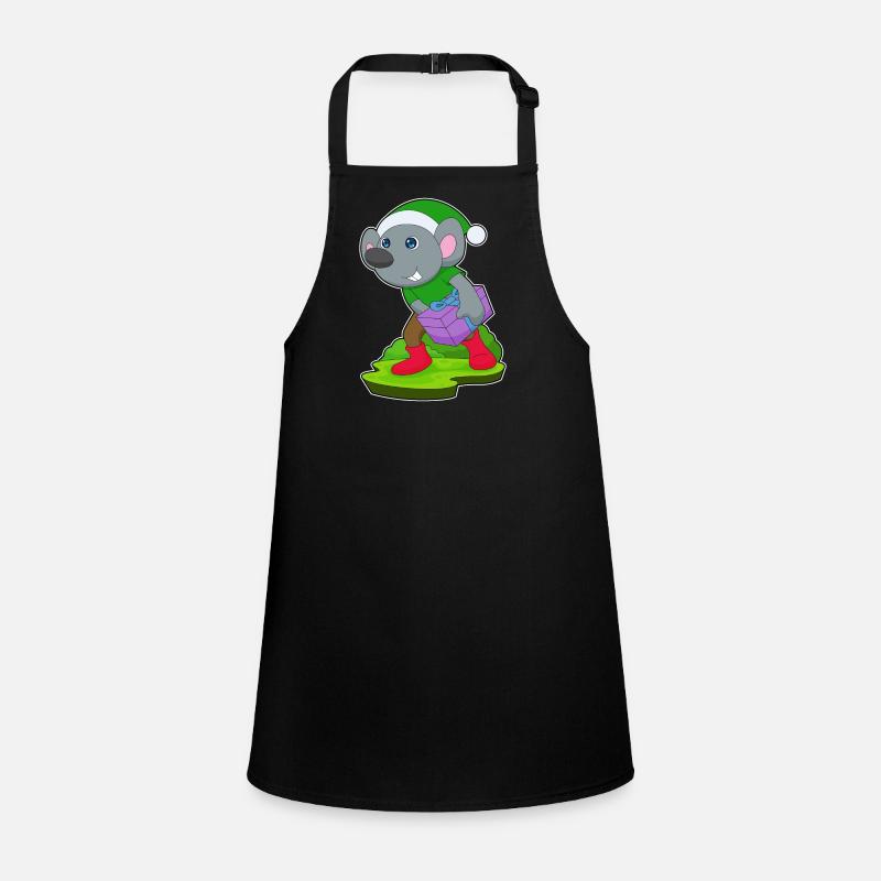Mouse Christmas Package Children's Apron