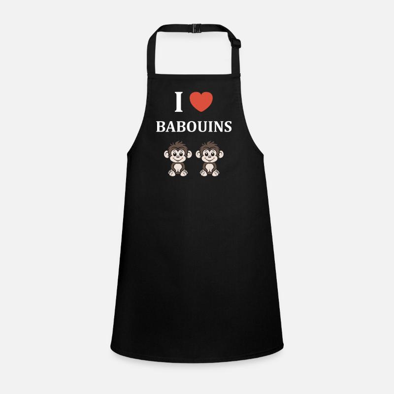 Humour petit singe babouin Tablier Enfant