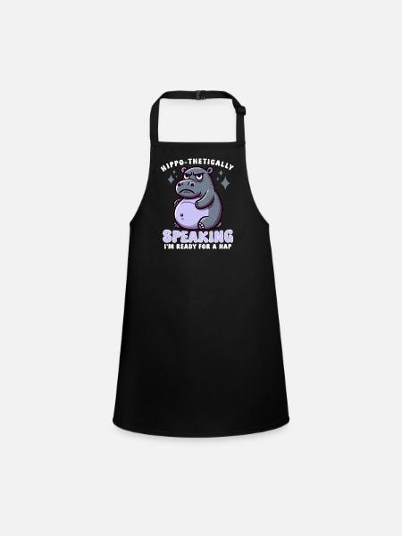 Pregnancy Announcement "Maternity Expectant - Children's Apron - black - Front