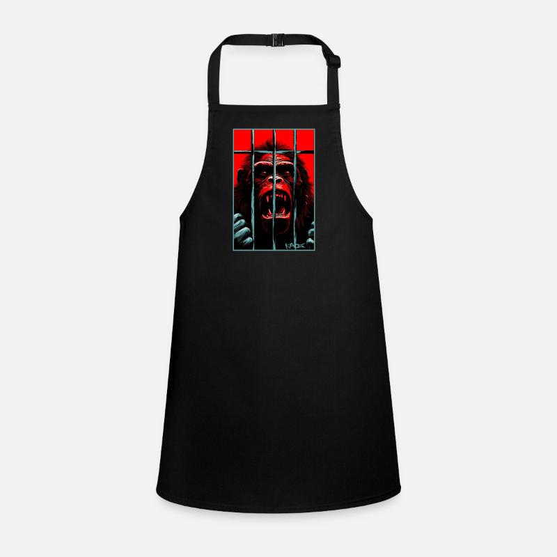 Free the chimpanzee monkey Children's Apron