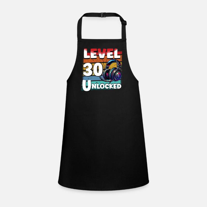 Gaming Geburtstag Level 30 freigeschaltet Zocker Schürze für Kinder