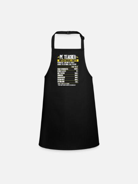 Physical Education Teacher Physical Education Teacher - Children's Apron - black - Front