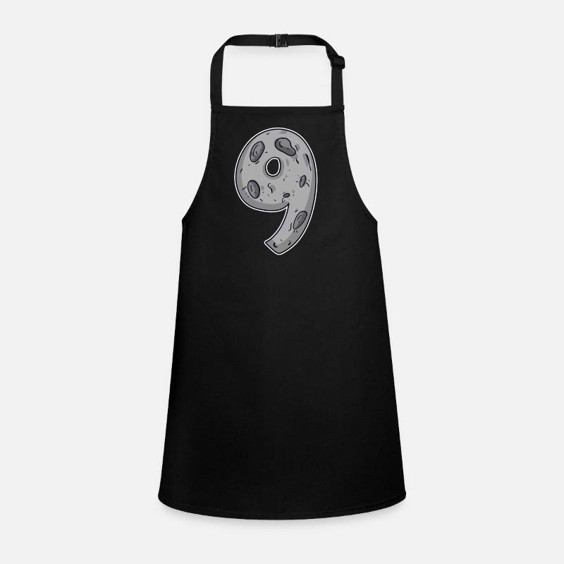 Nine - 9 Moon Motif Children's Apron