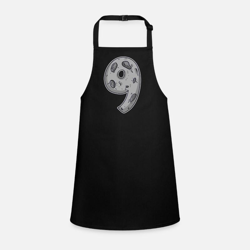 Nine - 9 Moon Motif Children's Apron