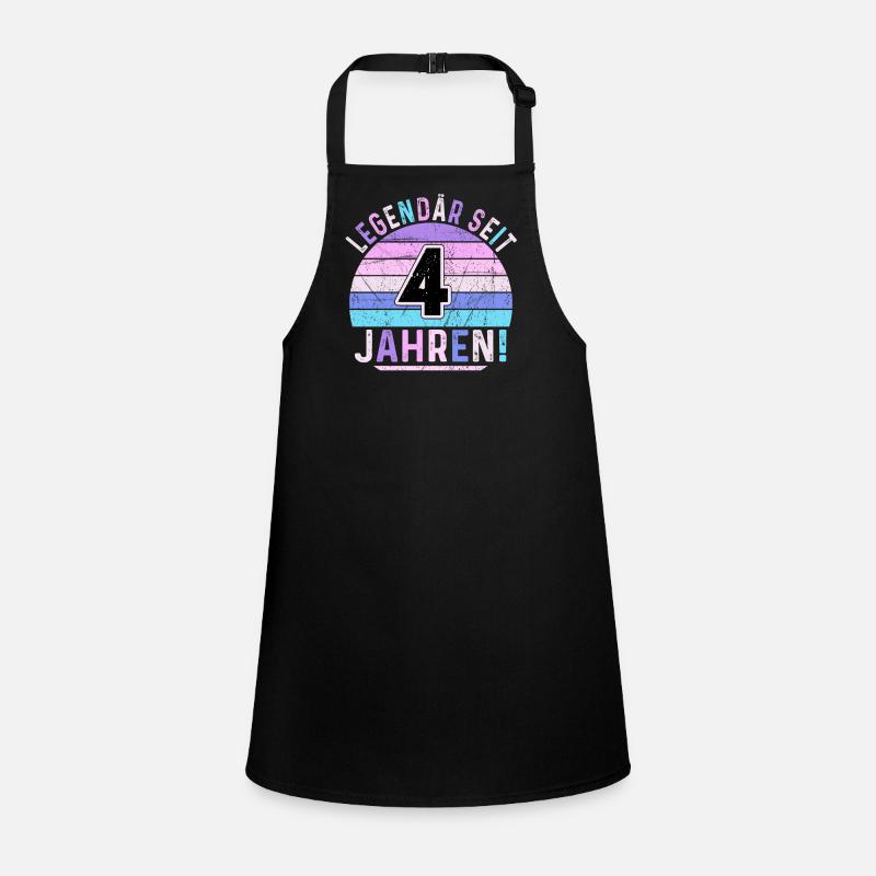 4 Years Gift 4th Birthday Boy Girl Children's Apron