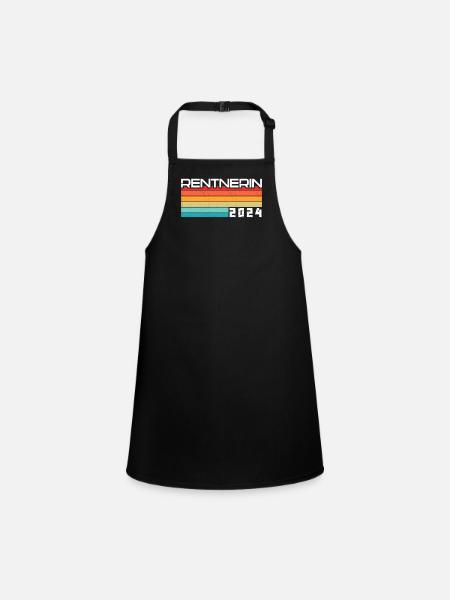 Retirement Pension Pensioner Pensioner Pension 2024 - Children's Apron - black - Front