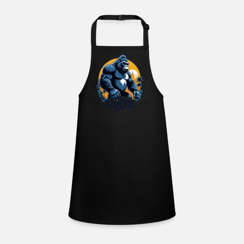 Gorilla with Gold Chain Children's Apron