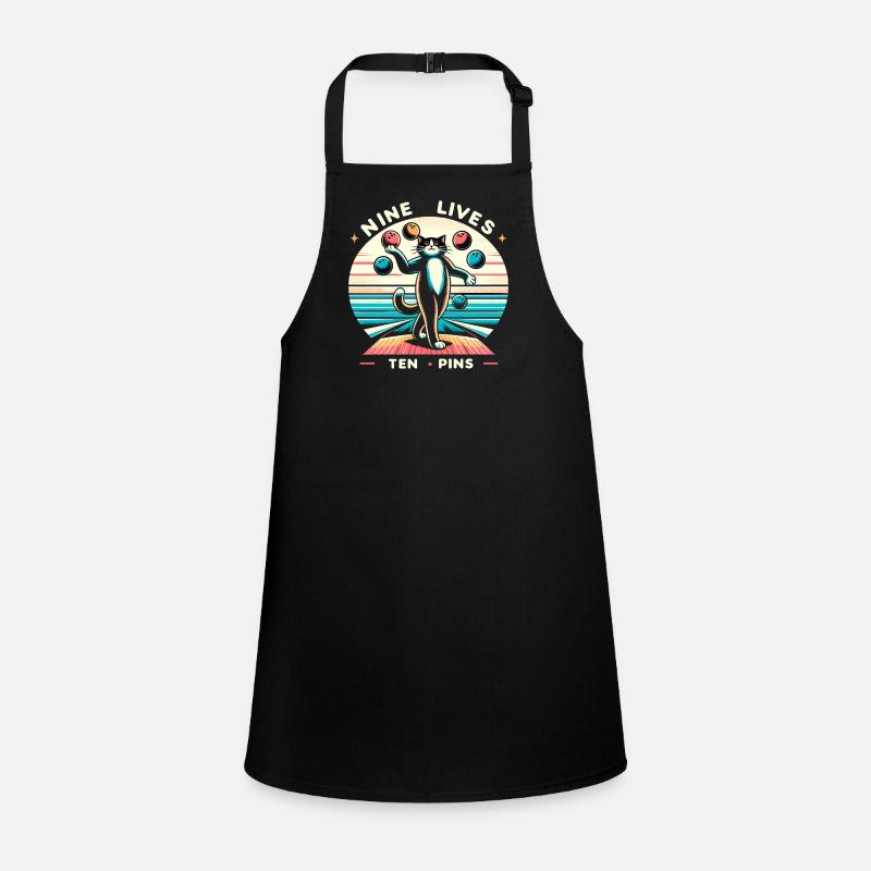 Funny bowling team bowler strike bowling club Children's Apron