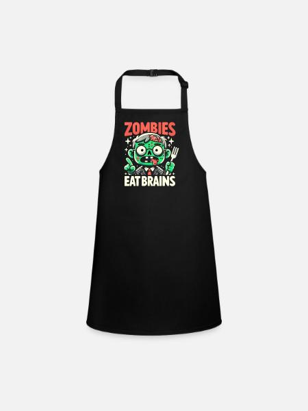 Fan de films d’horreur Zombie Horror Classic - Tablier Enfant - noir - Devant