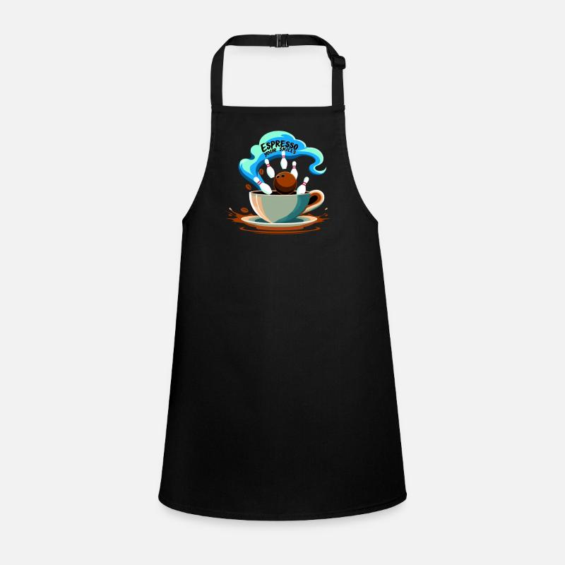 Funny bowling team bowler strike bowling club Children's Apron