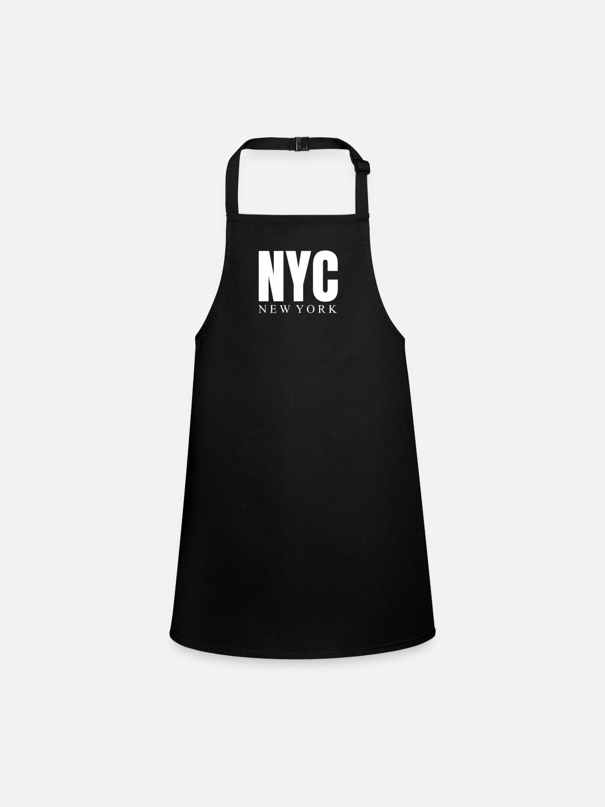 New York - Tablier Enfant - noir - Devant