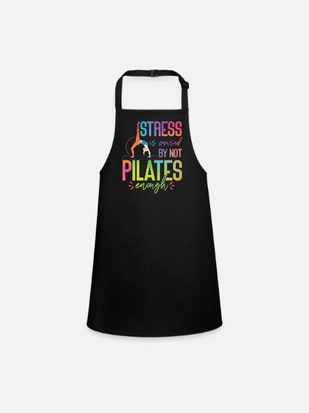 Pilates Instructor Teacher - Schürze für Kinder - Schwarz - Vorne