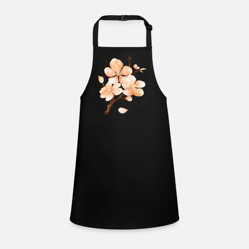 Pfirsichblüten Ast im samtig-weichen Pfirsichton Schürze für Kinder