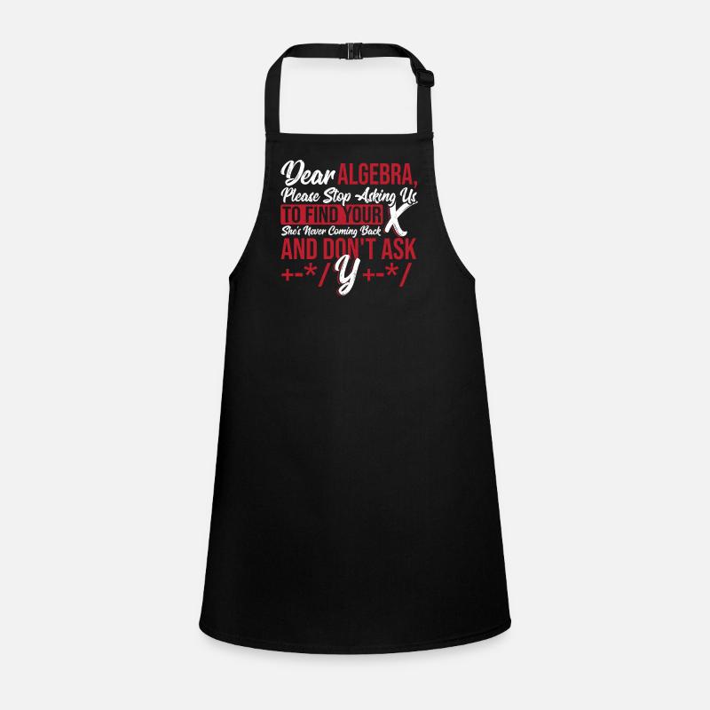 Figures Math Teacher Graph Dear Algebra Please Children's Apron