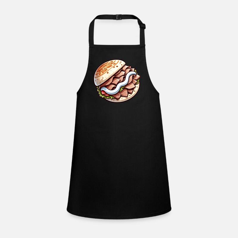 Döner in Comicstyle Schürze für Kinder