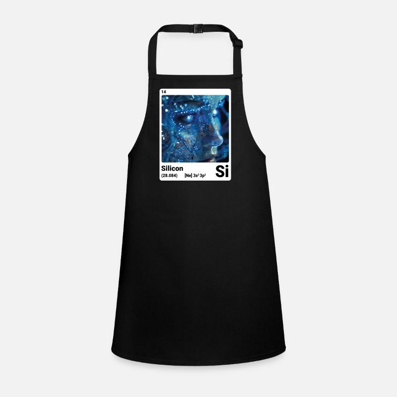 Periodic table element silicon (Si) 014 Children's Apron