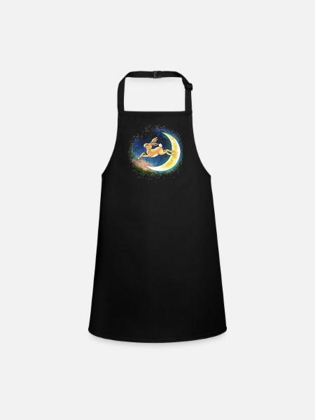 Ostara Eostre équinoxe sorcière déesse païenne rituels - Tablier Enfant - noir - Devant