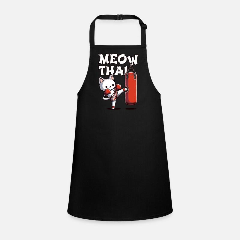 Muay Thai Boxing, Thai Boxing Kickboxen Meow Thai Schürze für Kinder