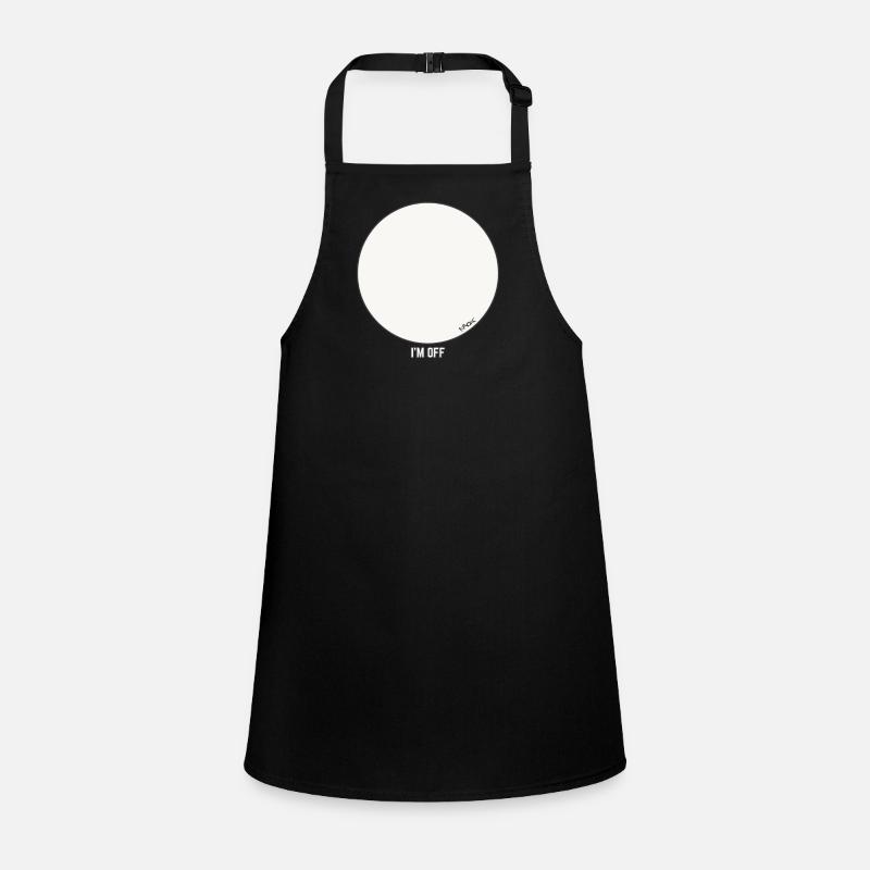 Leeres Kreis-Design - ich bin raus Schürze für Kinder