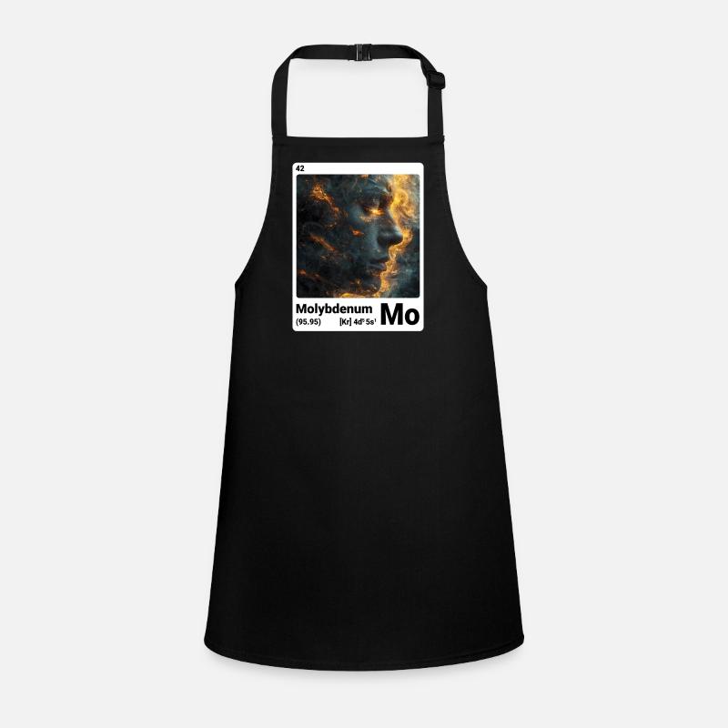 AI am Molybdenum (wt) - Children's Apron - black
