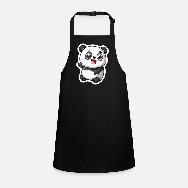 Exubérant Panda Buddy Autocollant Tablier Enfant
