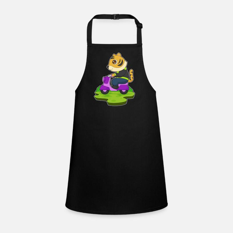 Tiger Scooter Children's Apron