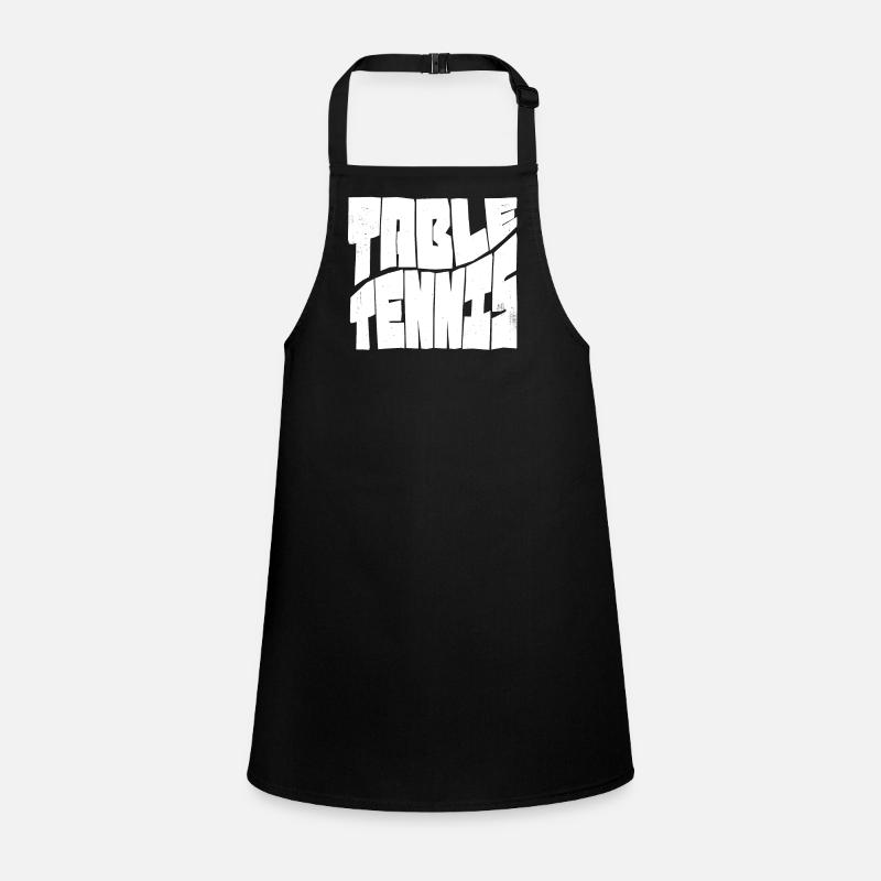 Table tennis with table tennis bat Ping Pong Children's Apron