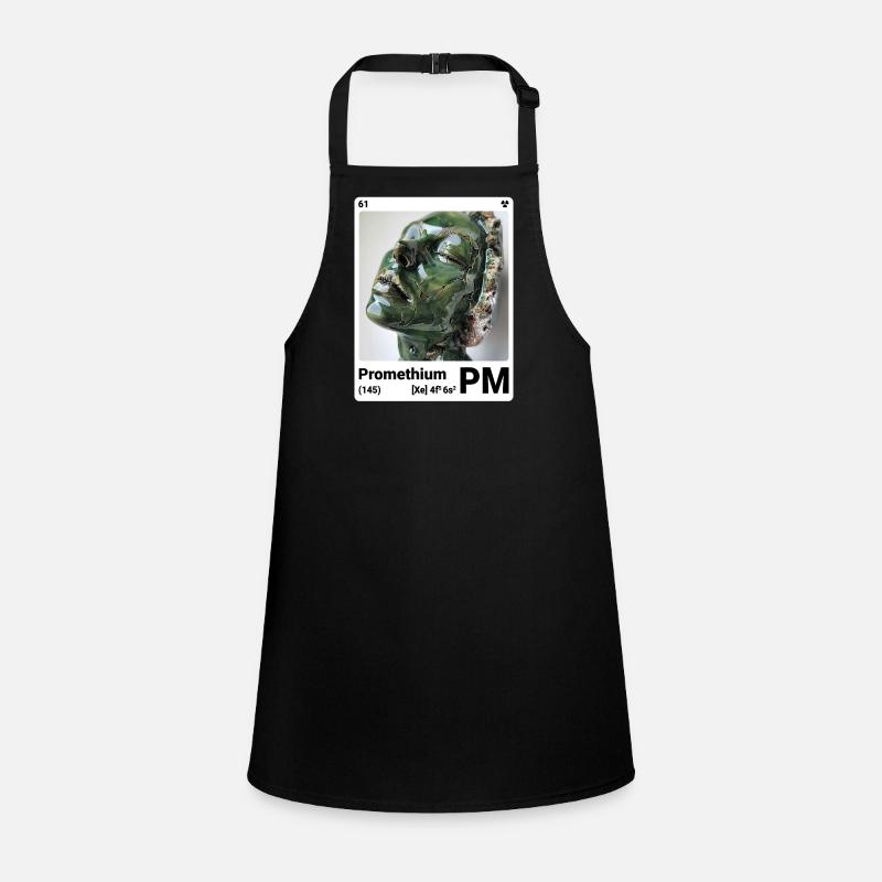 AI am Promethium (wt) - Children's Apron - black
