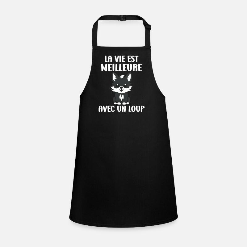 Humour loup Tablier Enfant