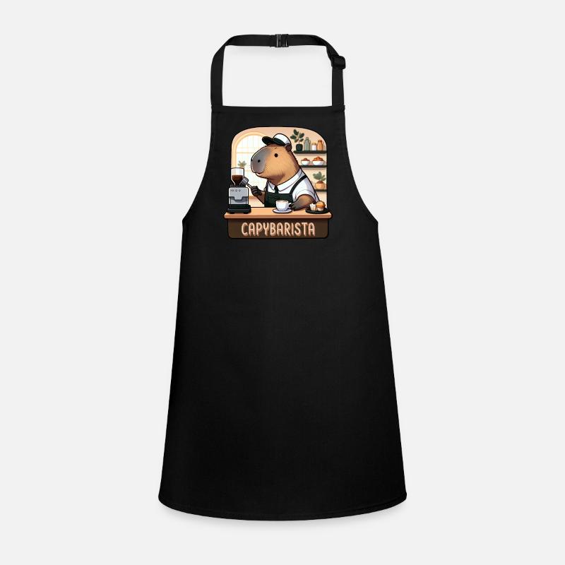 Capybara au café - Coffeebara Capybarista Capycino Tablier Enfant